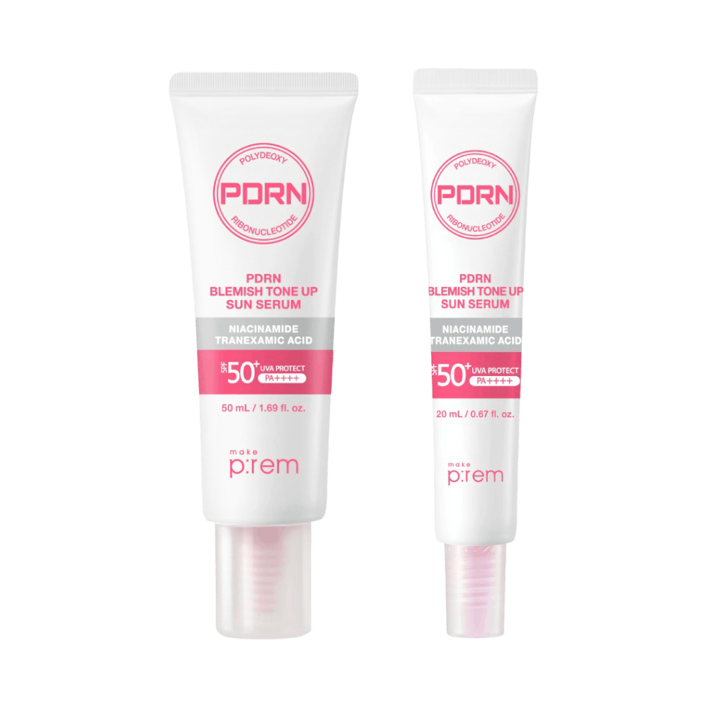 MAKE PREM PDRN BLEMISH TONE UP SUN SERUM SPF ДЛЯ ЛИЦА НАБОР